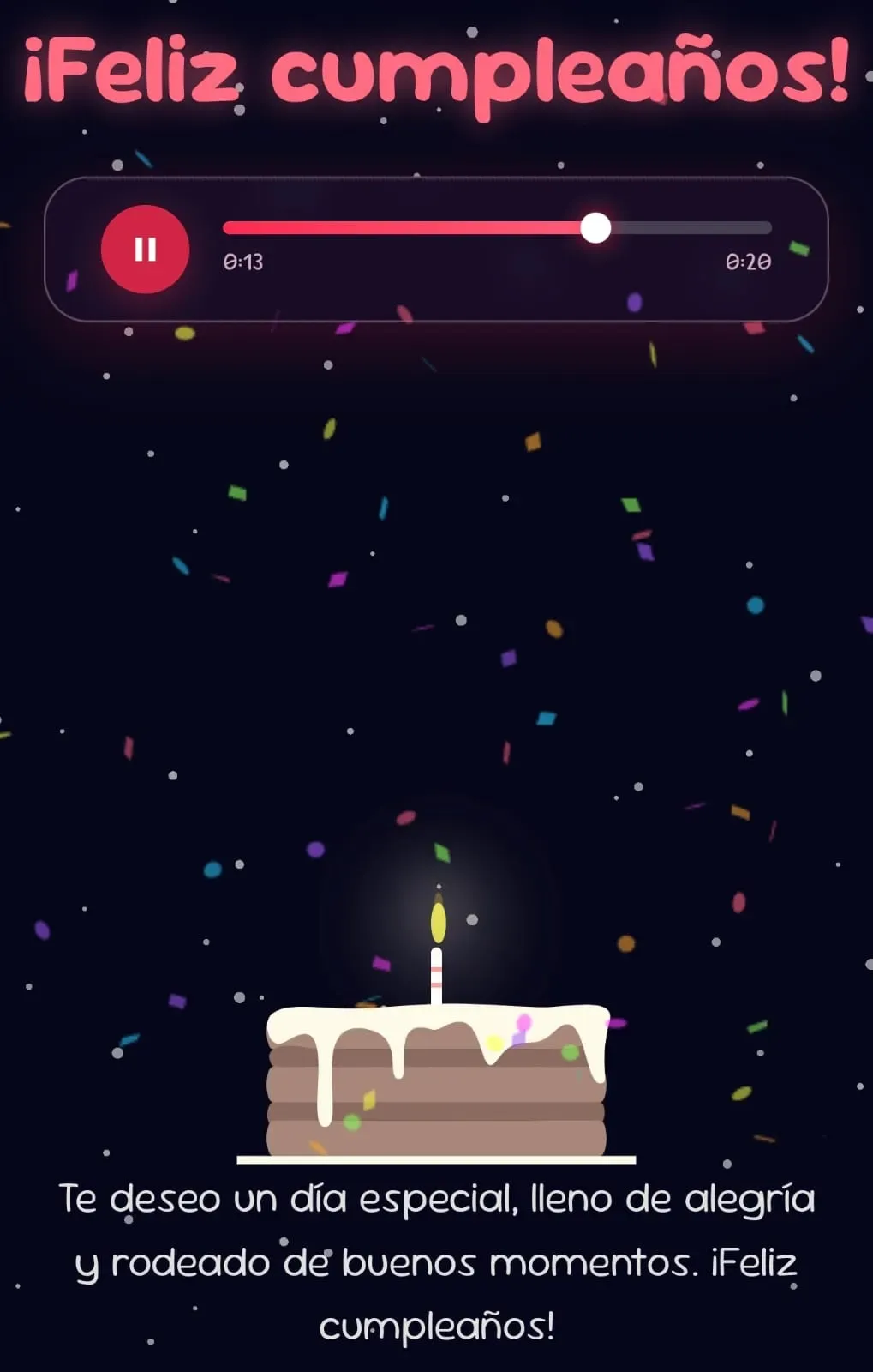 Vista previa del código Feliz Cumpleaños✨🎉🎂 (Link gratis próximamente)