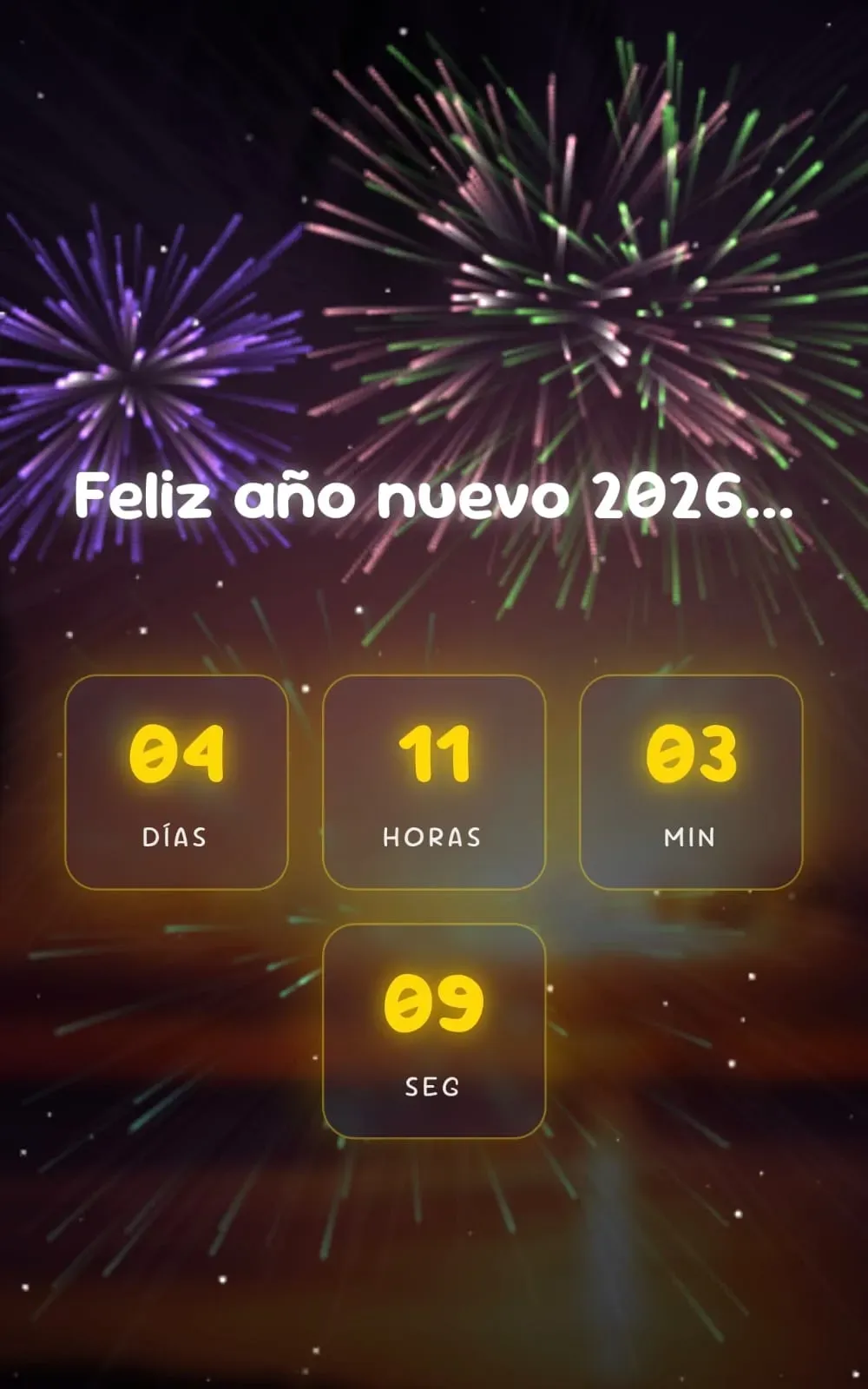 Vista previa del código ⌚Feliz 2026...✨