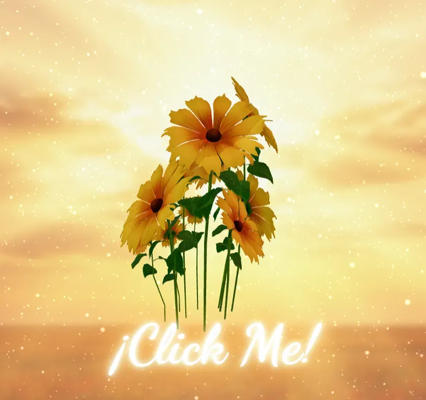 Vista previa del código ❤️🌻Flores Amarillas 3D🌻❤️