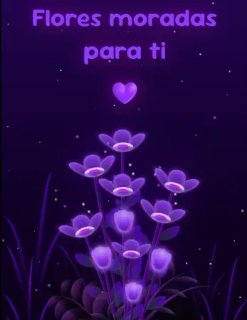 Vista previa del código 🪻Flores Moradas💜